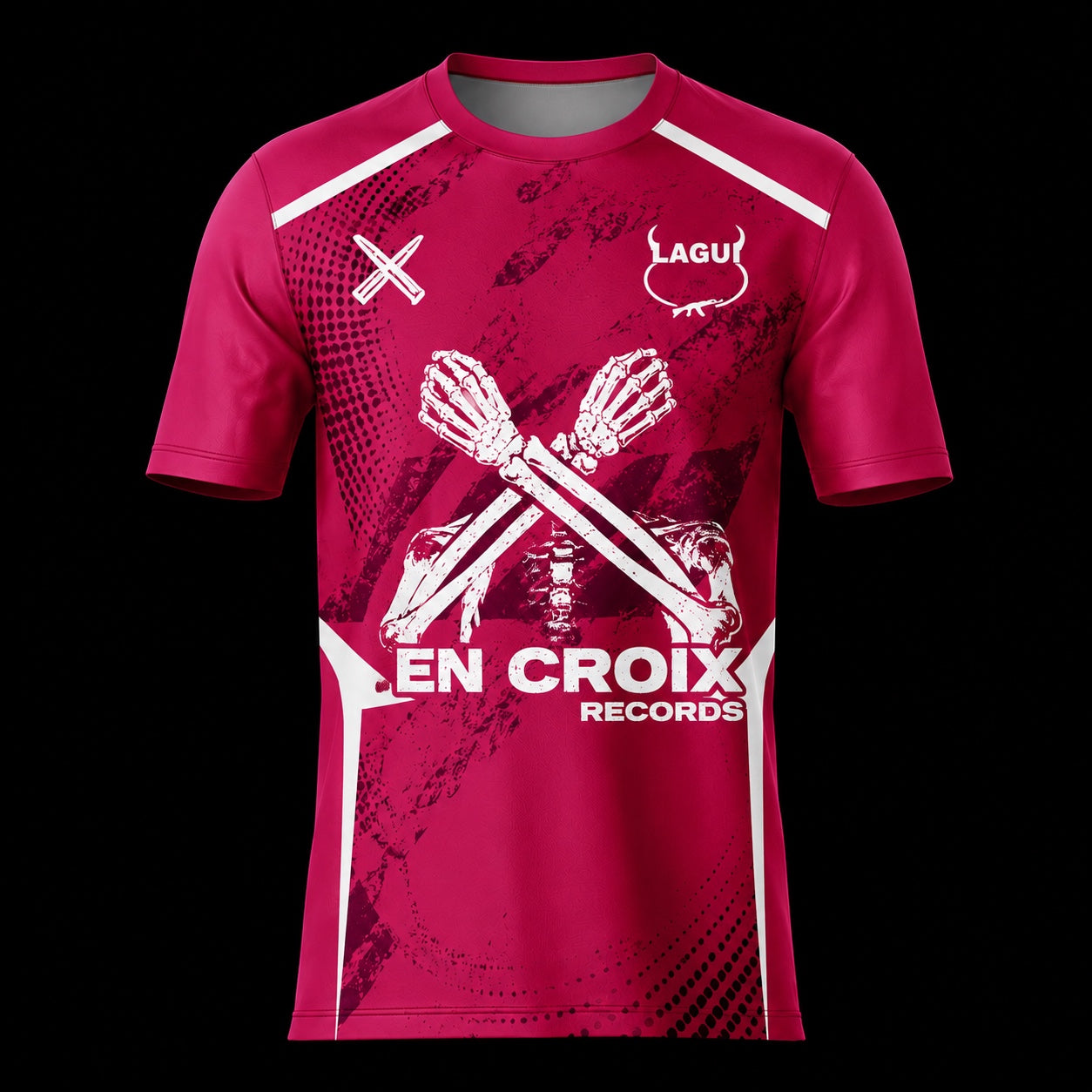 Tee shirt concept EN CROIX Records Rose